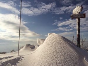 Vrh Donačke gore danes, 7. 2. 2015.